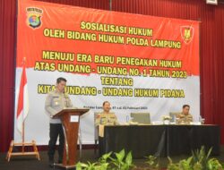 Bidkum Polda Lampung Lakukan Sosialisasi Hukum UU No 1 Tahum 2023 Tentang KUHP