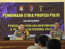 Polres Majene Ikuti Pembinaan Etika dan Kode Etik Profesi dari Bidang Propam Polda Sulbar