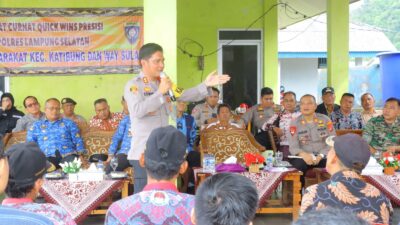 Debu Stockpile Batu Bara, Jadi Topik Keluhan Warga Katibung Saat Jumat Curhat