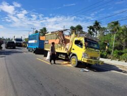 Personel Polsek Maniangpajo Datangi Lokasi Laka Lantas di Salodua