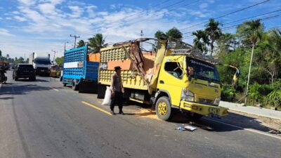 Personel Polsek Maniangpajo Datangi Lokasi Laka Lantas di Salodua