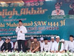 Ikut Tabligh Akbar Bersama FKKU dan Santri, H.Mashuri : Meriah Peringatan Isra Mi’raj Nabi Muhammad SAW di Tabir