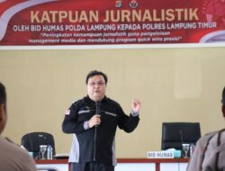 Bid Humas Polda Lampung Gelar Katpuan Jurnalistik Ke Polres Lamtim