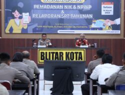 Polres Blitar Kota Bersama KPP Pratama Gelar Sosialisasi Perpajakan