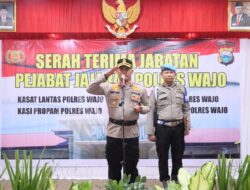 Kapolres Wajo Pimpin Sertijab PJU Dilingkungan Polres Wajo