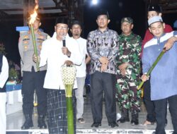 Sambut Ramadhan 1444 H, Wabup Morowali Lepas Peserta Pawai Obor Se-Kecamatan Bungku Tengah