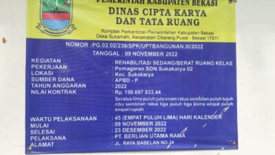 Pemagaran SDN 02 Sukakarya Mangkrak, Dinas Terkait Diminta Tanggungjawab