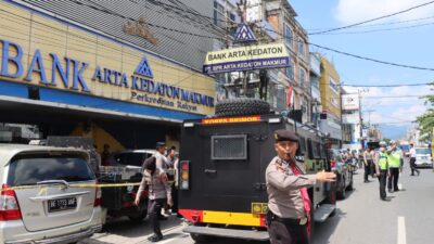 Pelaku Percobaan Perampokan Bank Arta Kedaton di Tangkap Polresta Bandar Lampung