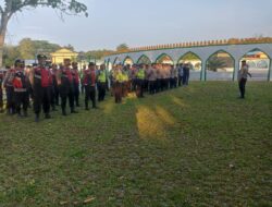 Polresta Deli Serdang Laksanakan Pengamanan Tabligh Akbar Masjid Agung