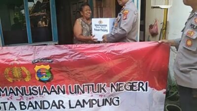 Berkah Ramadhan, Polsek Panjang Bagikan Paket Sembako di Dua Lokasi Berbeda