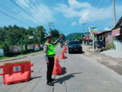 Antisipasi Kemacetan Ke Jalur Wisata Pantai, Sat Lantas Polresta Bandar Lampung Rekayasa Lalu Lintas