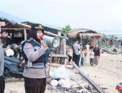 Kasat Binmas Polres Lamsel, Himbau Pengunjung Pantai Tetap Waspada Saat Liburan