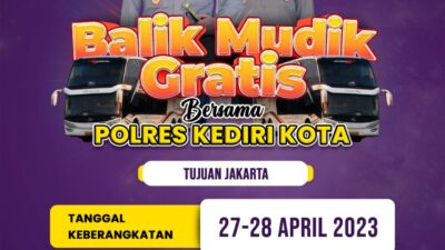 Polres Kediri Kota Siapkan Bus Untuk Balik Mudik Gratis ke Jakarta