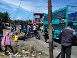 Depan Polsek Urban Pitumpanua, Dua Pemotor Dibawah Umur Terlibat Lakalantas