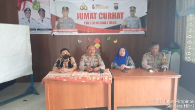 Polsek Medan Timur Gelar Jumat Curhat di Kecamatan Medan Perjuangan