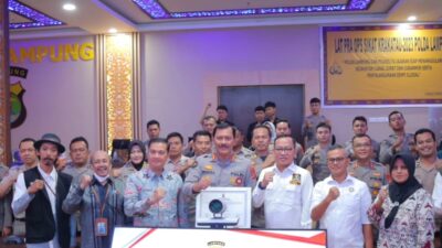 Bidhumas Polda Lampung, Laksanakan Pencanangan Zona Integritas WBK dan WBBM