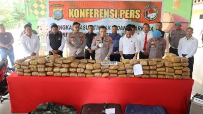 Satresnarkoba Polresta Deli Serdang Berhasil Amankan Pengedar Ganja, BB Mencapai 173 kg