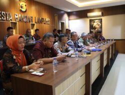 Polresta Bandar Lampung Gelar Rapat Koordinasi Kesiapan Pengamanan Konser Slank