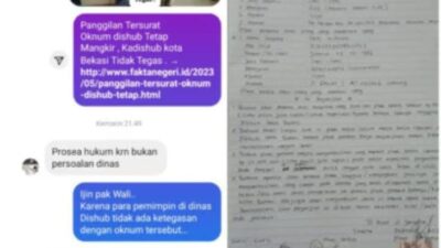 Oknum Pegawai Dishub Tipu Warga, Plt Walikota Bekasi Minta Proses Hukum