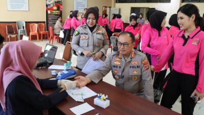 Sambut Hari Bhayangkara Ke-77, Polresta Bandar Lampung Sumbang 105 Kantong Darah