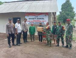 Hari Bayangkara Ke-77, Polsek Penengahan Laksanakan Program Bedah Rumah