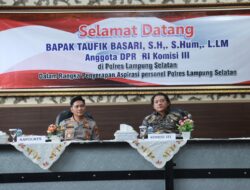 Komisi III DPR RI Taufik Basari Kunker di Polres Lamsel