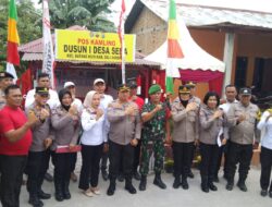 Kasat Binmas Polresta Deli Serdang Dampingi Wadir Binmas Polda Sumut Laksanakan Penilaian Lomba Siskamling