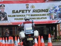 Lomba safey Riding, Sambut Hari Bhayangkara ke-77 Polres Lamsel