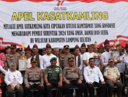 Polres Lamsel Gelar Apel Kasatkamling Persiapan Pemilu 2024