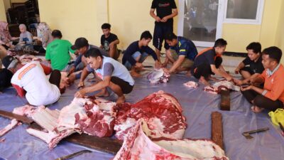 Idul Adha 2023, Polres Kediri Qurban 5 Sapi dan 41 Kambing