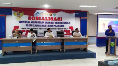 Ratusan Siswa SMK Se-Kota Palembang Ikuti Sosialisasi Wawasan Kebangsaan