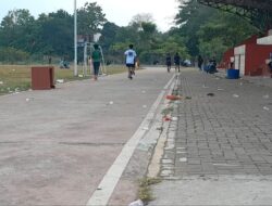 Sampah Berserakan Usai Acara Sahabat Ganjar, Pengelola Stadion Mini Ciketing Bekasi Mengaku Kecewa