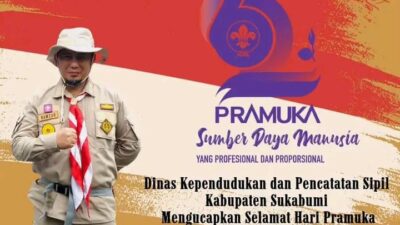 Hari Pramuka, Kadisdukcapil Kabupaten Sukabumi : Semoga Generasi Muda Lebih Produktif dan Kreatif