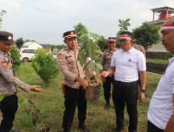 Peringatan HUT Kemerdekaan RI Ke-78, Polres Lamsel Tanam Berbagai Pohon