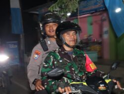 Libatkan Unsur 3 Pilar, Polsek Tanjung Senang Gelar Patroli Malam