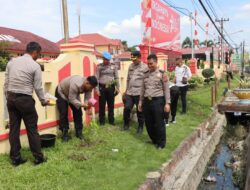 Polresta Deli Serdang Laksanakan Penanaman Pohon di Mapolresta Deli Serdang