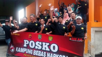 Satreskoba Polres Subang Bentuk Posko Kampung Bebas Narkoba di Ciater