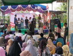 Rayakan HUT RI Ke 78, Warga Sukamekar Santuni Puluhan Anak Yatim