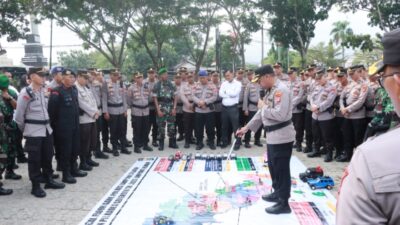 1.222 Personil Siap Amankan Pilkades Serentak Lampung Selatan