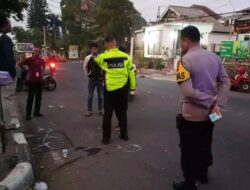 Menabrak Trotoar, Pemotor di Salabintana Sukabumi Meregang Nyawa