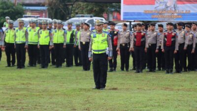 Kapolresta Deli Serdang Pimpin Apel Gelar Pasukan Ops Zebra Toba 2023