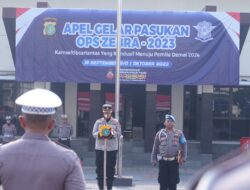 Apel Gelar Pasukan Operasi Zebra Jaya 2023 Di Polres Metro Bekasi, Dipimpin Langsung Wakapolres