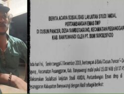 Tidak Terjawab, BAS-Amdal 2013 : Warga Zona Merah Tuntut PT BSI Berikan Dua Kompensasi Ganti Rugi