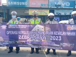 Hari Pertama Operasi Zebra Jaya Kota Bekasi, 15 Kategori Pelanggaran Ini Akan Ditilang