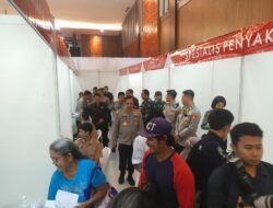 Wakapolri Tinjau Langsung Pelaksanaan Bhakti Kesehatan Polri di Convention Hall Deli Serdang