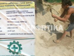 Kerjakan Proyek di SDN Balewinaya Purwadadi, CV. Panata Nusantara Diduga Gunakan Material Kurang Berkualitas