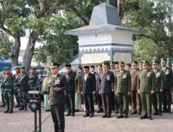 Kapolres Sukabumi Kota Hadiri Upacara Ziarah Nasional Dalam Peringatan HUT TNI Ke-78