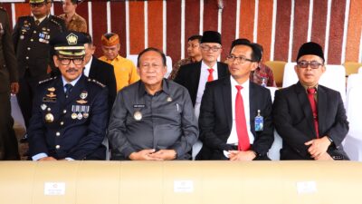 HUT TNI Ke-78, Pemkot Bandar Lampung Ikuti Upacara