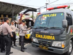 Kapolresta Deli Serdang Pimpin Pengecekan Kendaraan Dinas Dan Perlengkapan Dalmas