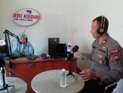 Gandeng Media, Polres Kediri Sosialisasikan Ops Mantap Brata Semeru 2023/2024